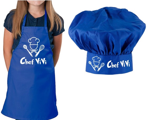 conjunto delantal gorro chef niños delantales ajustables - El Salvador conjunto delantal gorro chef niños delantales ajustables - El Salvador
