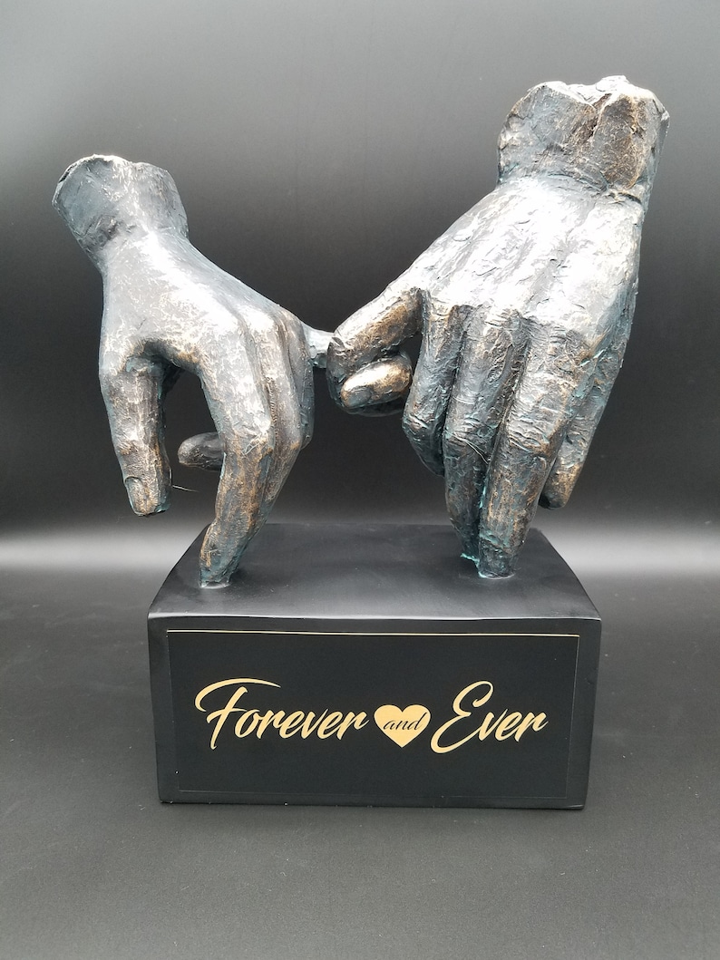 Personalized Hand Sculpture Couple Wedding Anniversary Statue Etsy Israel