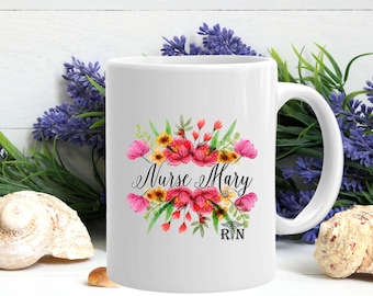 Taza de enfermera, Regalos para enfermera, Regalos de enfermera, Taza personalizada, Taza de café de enfermera, Taza de enfermera registrada, Apreciación de la enfermera, Taza de enfermera, Taza personalizada,