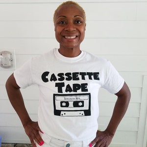 Family T-shirt Music Generation Matching Unisex Couples Wear Adult Kid Custom 8 Track Vinyl Record Cassette Tape CD MP3 Streaming Cassette Tape