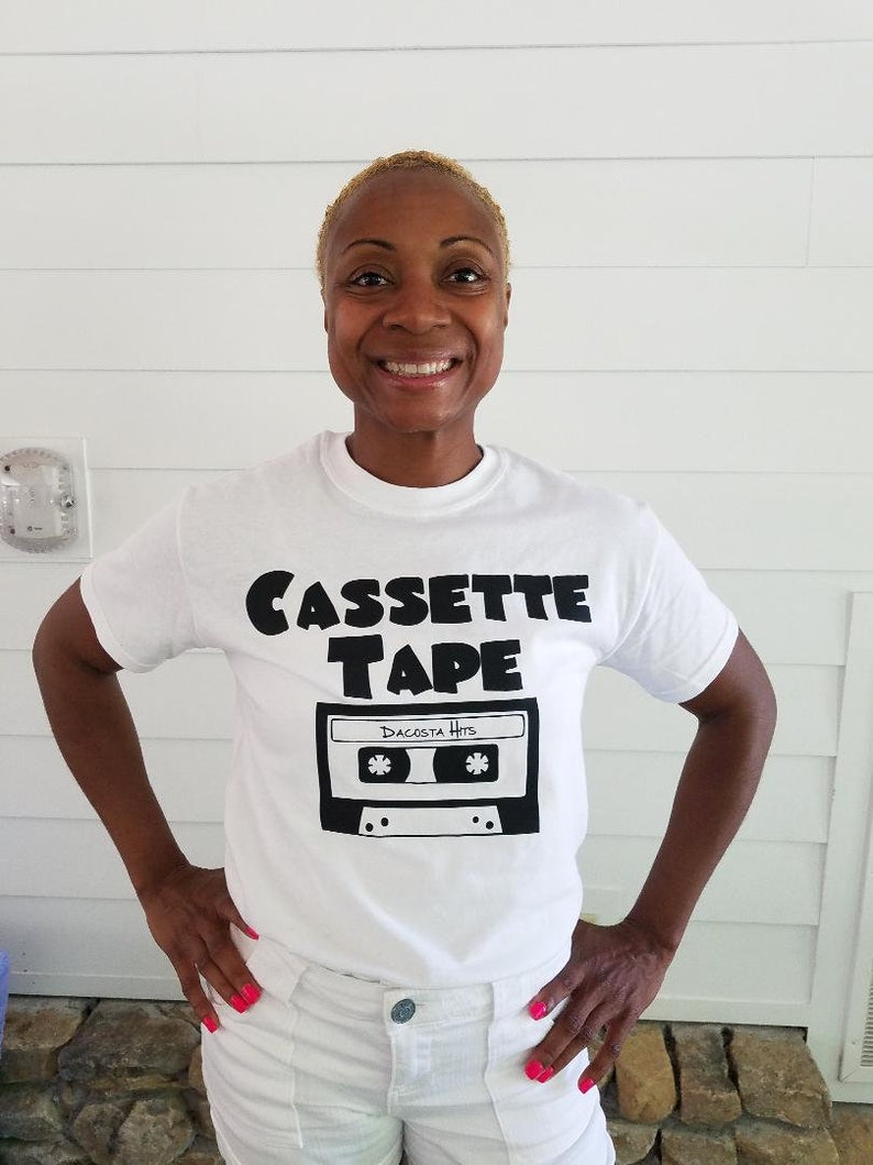 Family T-shirt Music Generation Matching Unisex Couples Wear Adult Kid Custom 8 Track Vinyl Record Cassette Tape CD MP3 Streaming Cassette Tape