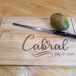 Personalized Engraved Cutting Board, Personalized Wedding Gift, House Warming Gift, Personalized Cutting Board, Anniversary Gift, Engagement