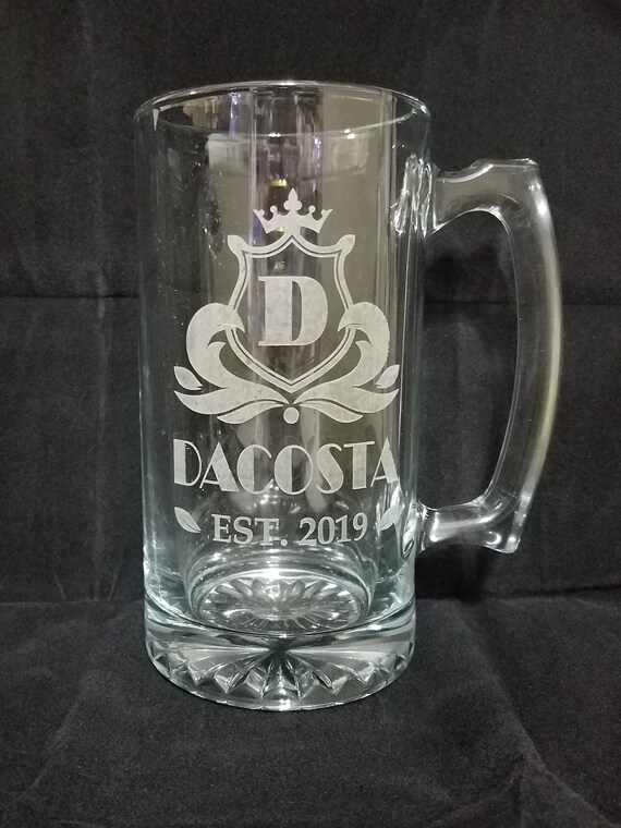 Groomsman Beer Mug Groomsmen Beer Glass Gifts Personalized Etsy