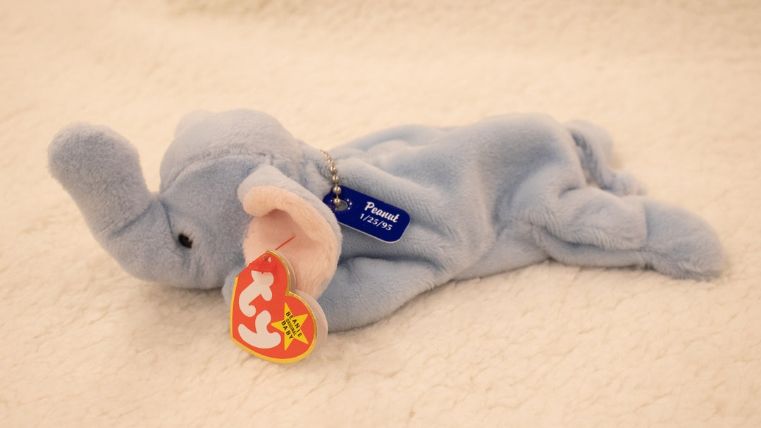 Peanut the Elephant Beanie Baby Brand New Condition Etsy