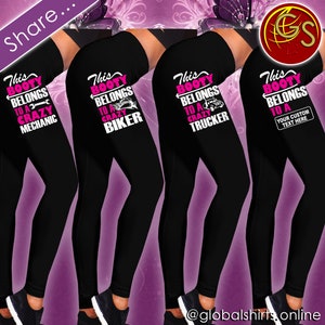 Custom Made Bella Canvas Women s Cotton Spandex Legging 812 Vinyl or Glitter Print Customized Legging Available in Black Etsy Ireland
