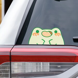 Frog decal, Car sticker, peeker, car decal, decal sticker image 2