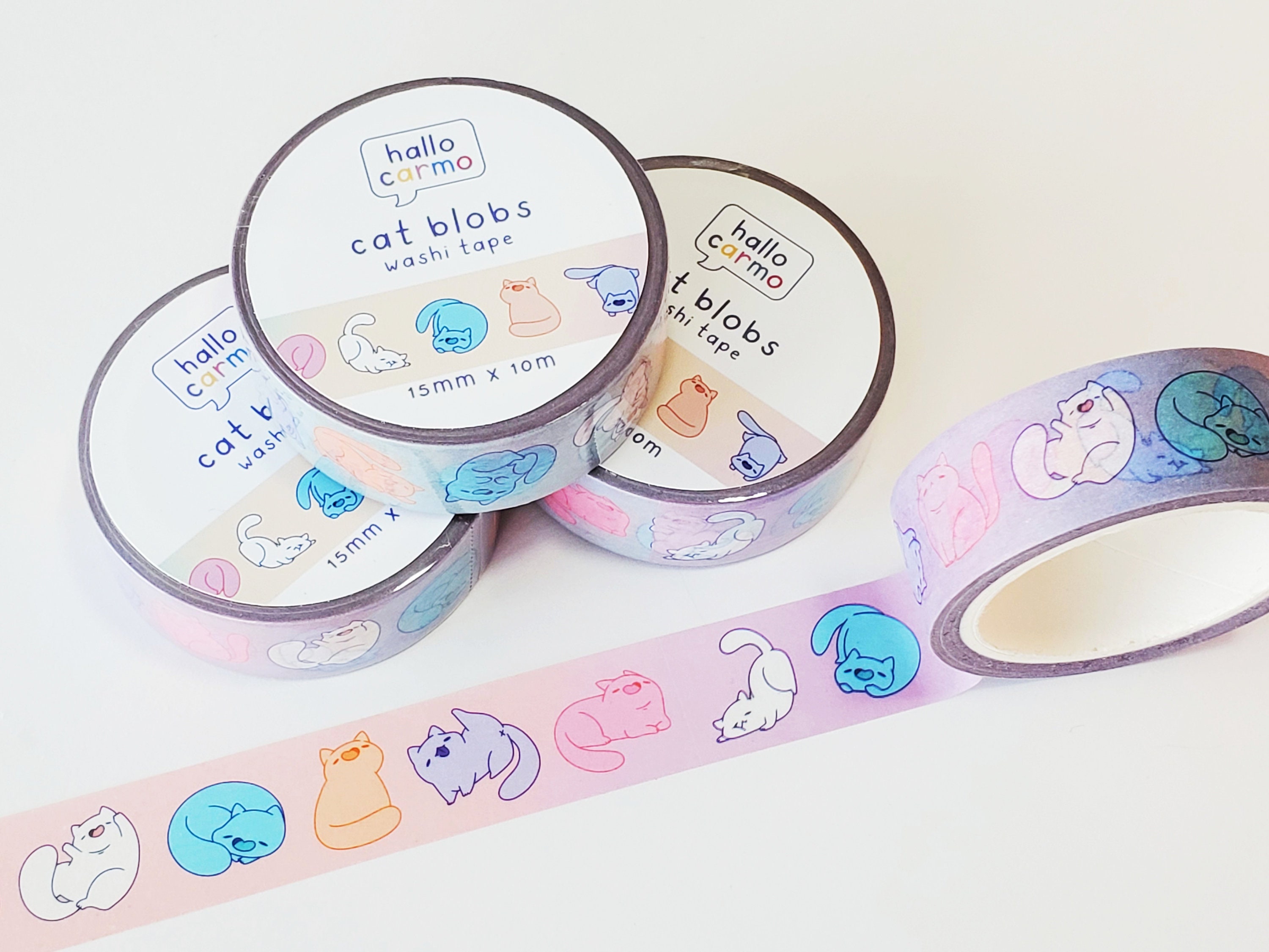 Washi Tape Set: Choose 5 Colourful Animal Washi Tapes. Cute Stationery Set.  Journaling, Scrapbooking Supplies 