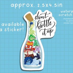 Print, Inside Oot Don't Bottle it up Mental health art print image 3