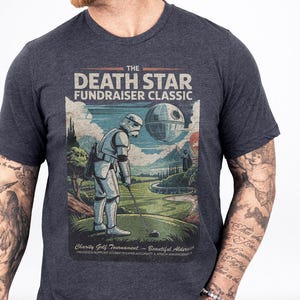 Funny Star Wars Golf Shirt, Death Star Classic, Stormtrooper Gift