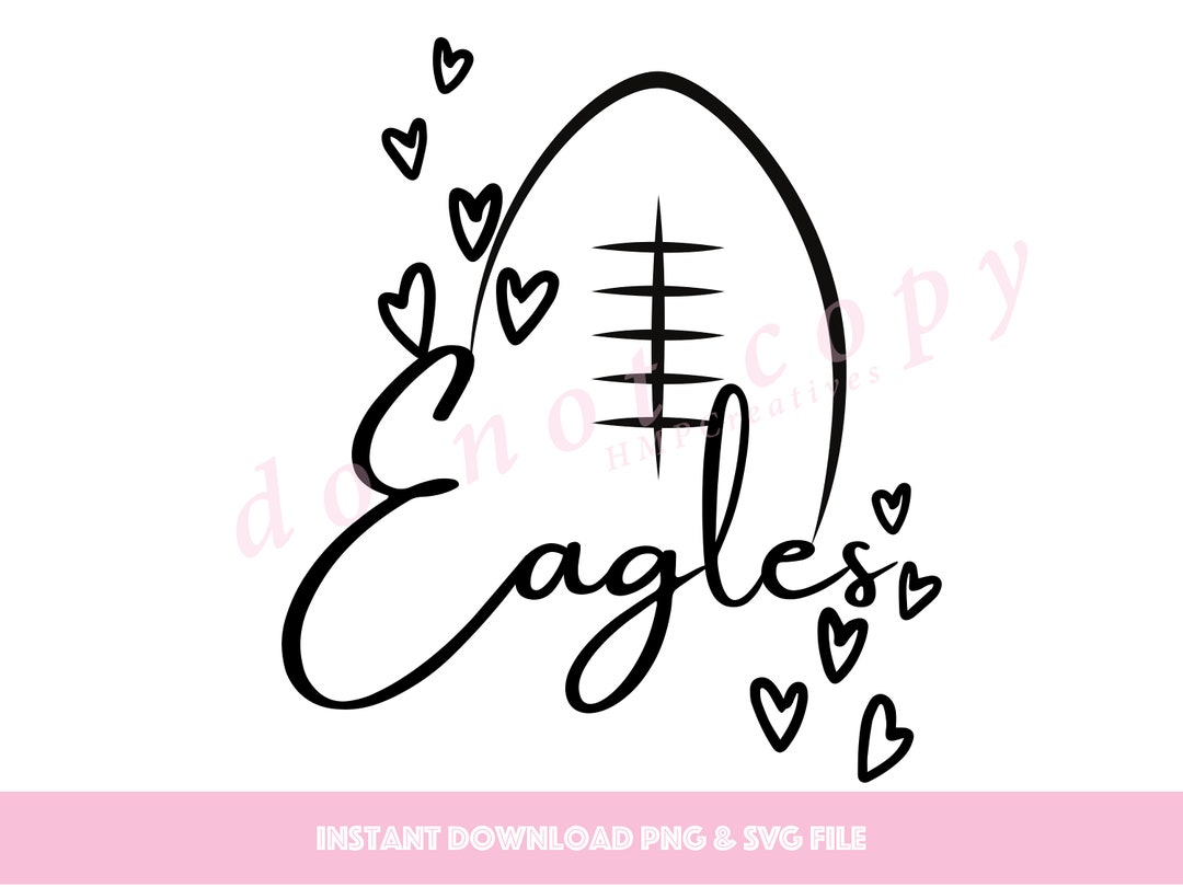 Eagles Football SVG Cut File for Cricut - Etsy