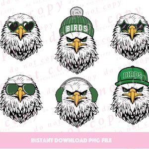 Philadelphia Football com acessórios de inverno, chapéu, óculos de sol, arquivos PNG para Cricut