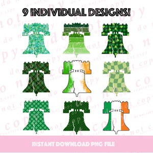 Philadelphia Baseball St Patricks Day Spring Training Clearwater Irish Liberty Bell PNG Download digital instantâneo para sublimação DFT