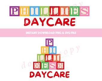 Philadelphia Baseball Daycare SVG-klippfil för Cricut