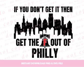 Baseball de Philadelphie si vous ne l'obtenez pas Fichier de coupe SVG et sublimation PNG pour Cricut