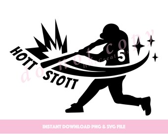 Philadelphia Baseball Hott Stott SVG-klippfil för Cricut