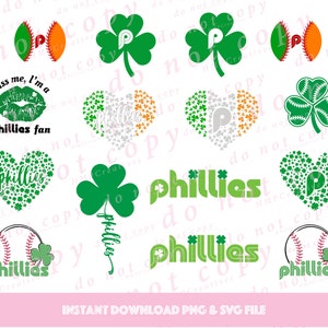 Frühlingstraining St. Patricks Day Philadelphia Baseball Mega Bundle SVG-Schnittdateien & PNG Sublimation für Cricut