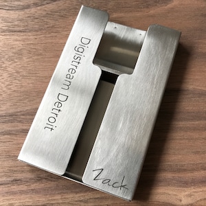 Porta biglietti da visita, porta carte di credito, custodia per biglietti da visita, porta carte personalizzato, regalo di anniversario, regali per uomini, regali per donne, personalizzati