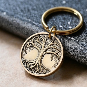 Sleutelhanger levensboom, sleutelhanger reliëf keltische boom, jubileumcadeau, feestartikelen, cadeaus bruidsjonkers, Moederdagcadeau, cadeaus voor vriendin