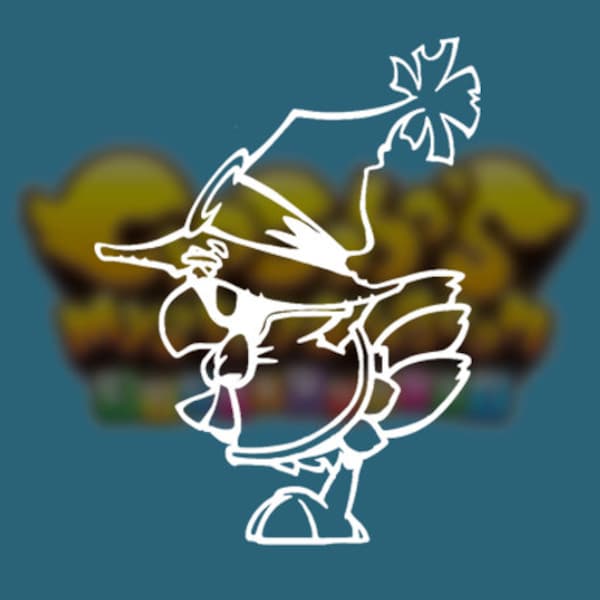 Chocobo - FF Black Mage Job Chocobo Dungeon Mystery EB (BLM) Vinyl Decal | Car Decal | Laptop Decal | Phone Decal