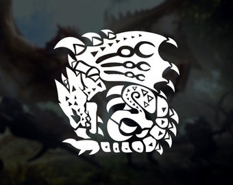 Monster Hunter World - Rathalos Vinyl Decal | Car Decal | Laptop Decal | Phone Decal