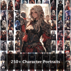 DnD - Pathfinder - Tabletop RPG - Character Portraits Pack 7 - DM - NPCs - Players - Illustrations