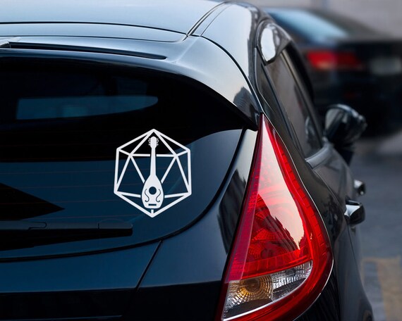 Buy Dnd Bard Symbol in D20 Vinyl Decal Car Decal Laptop Decal