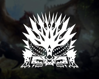 Monster Hunter World - Nergigante Vinyl Decal | Car Decal | Laptop Decal | Phone Decal