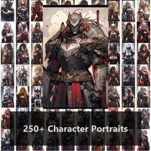 DnD - Pathfinder - Tabletop RPG - Character Portraits Pack 5 - DM - NPCs - Players - Illustrations