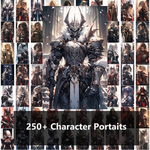 DnD - Pathfinder - Tabletop RPG - Character Portraits Pack 9 - DM - NPCs - Players - Illustrations