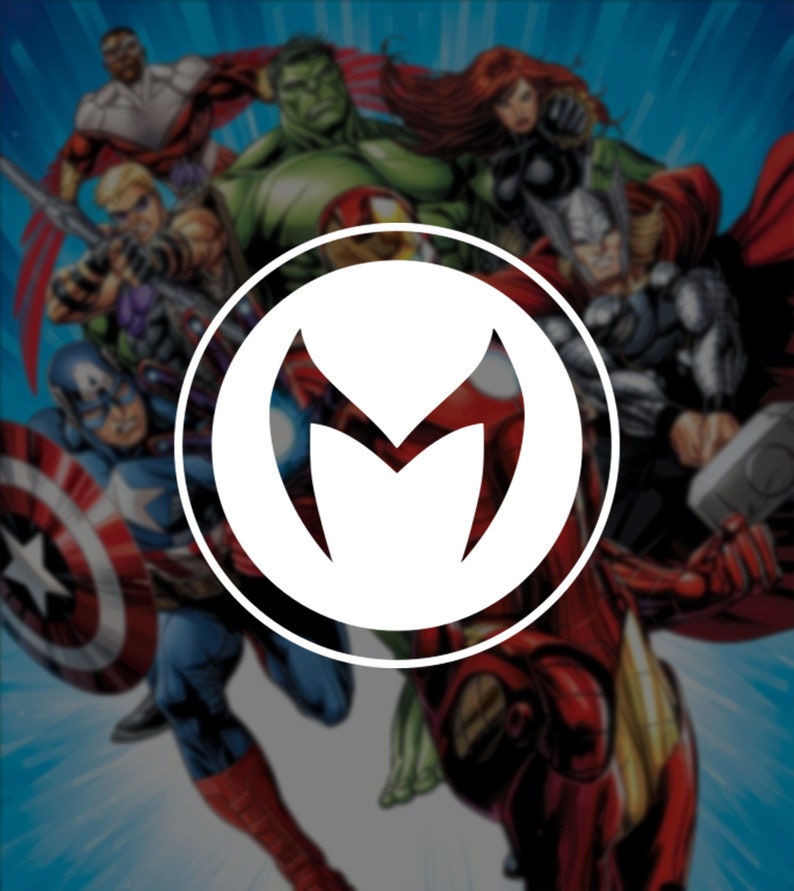 Marvel Scarlet Witch Symbol Vinyl Decal / Car Decal / Laptop Etsy México