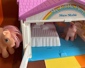 Vintage G1 Mi pequeño Pony Baby Show Estable Hasbro 1983