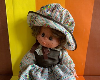 Muñeca Fiba Vintage Big Eyed Made in Italy años 70