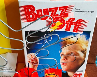 Vintage game buzz off actie games en speelgoed 1989 concentratie