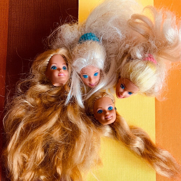 vintage Têtes de poupée Barbie poupée adolescente Ken Sindy Fleur Barbie
