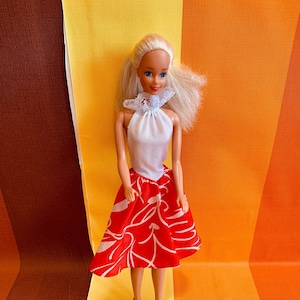 Vintage Barbie Teenage Doll Original Dress A Genuine Barbie Fashion 80s Mattrel Sindy Fleur Ken