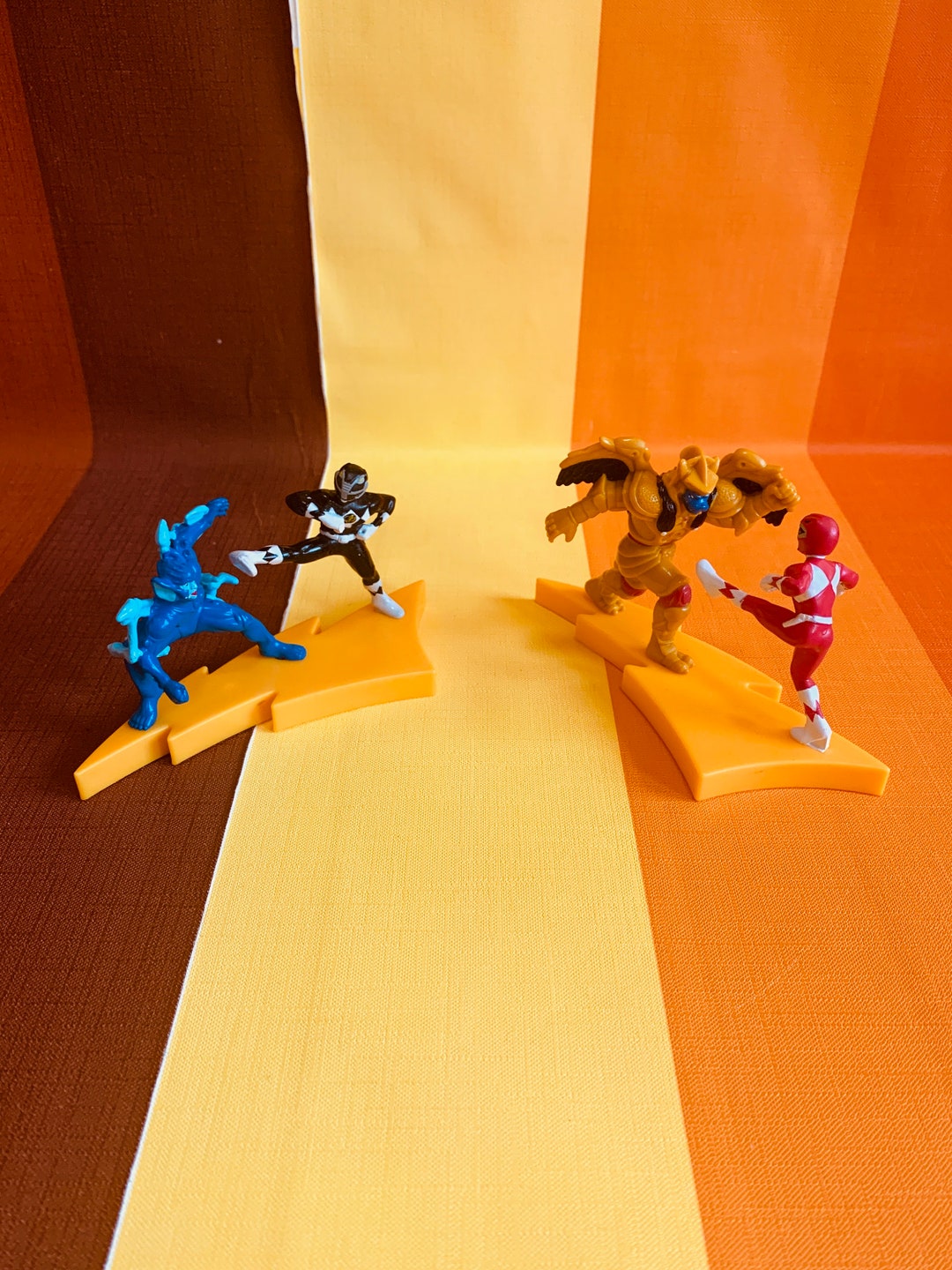 Vintage Power Rangers Action Figures: Red Ranger Vs Goldar, 1995 - Etsy