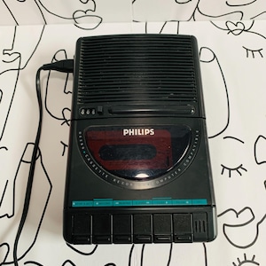 Vintage Kassettenrekorder Kassettenbänder Philips Typ D6280 / 00