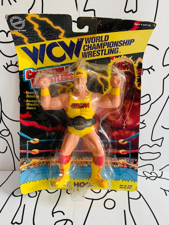 Vintage Hulk Hogan Action Figure World Championship Wrestling