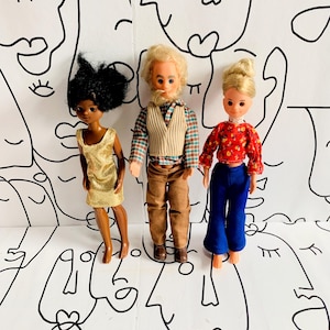 Vintage Sunshine Family Dolls Mattel 1973