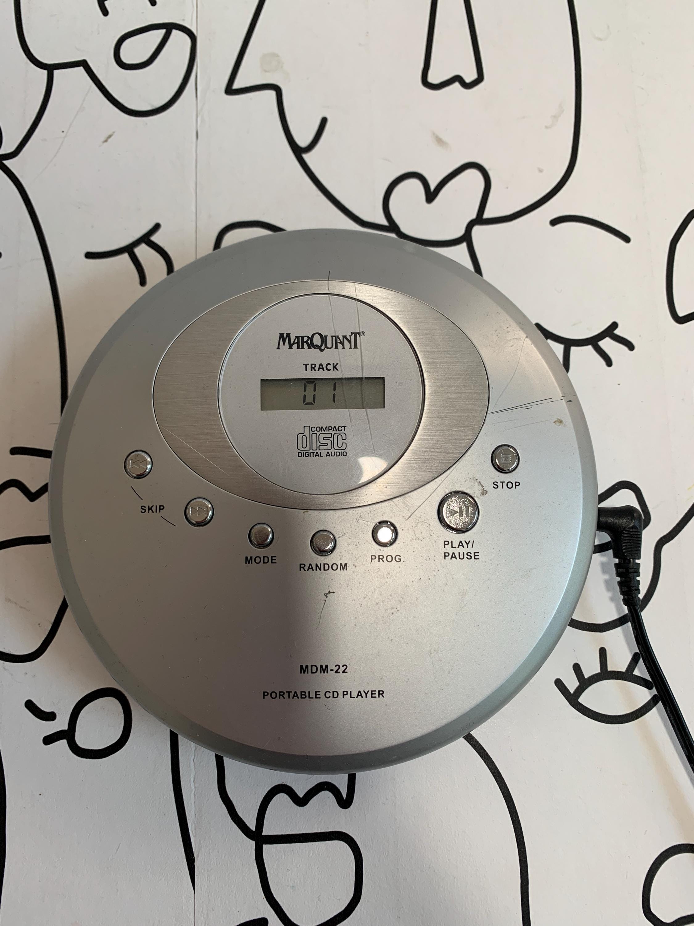 Vintage Portable CD Player Marquant 90s