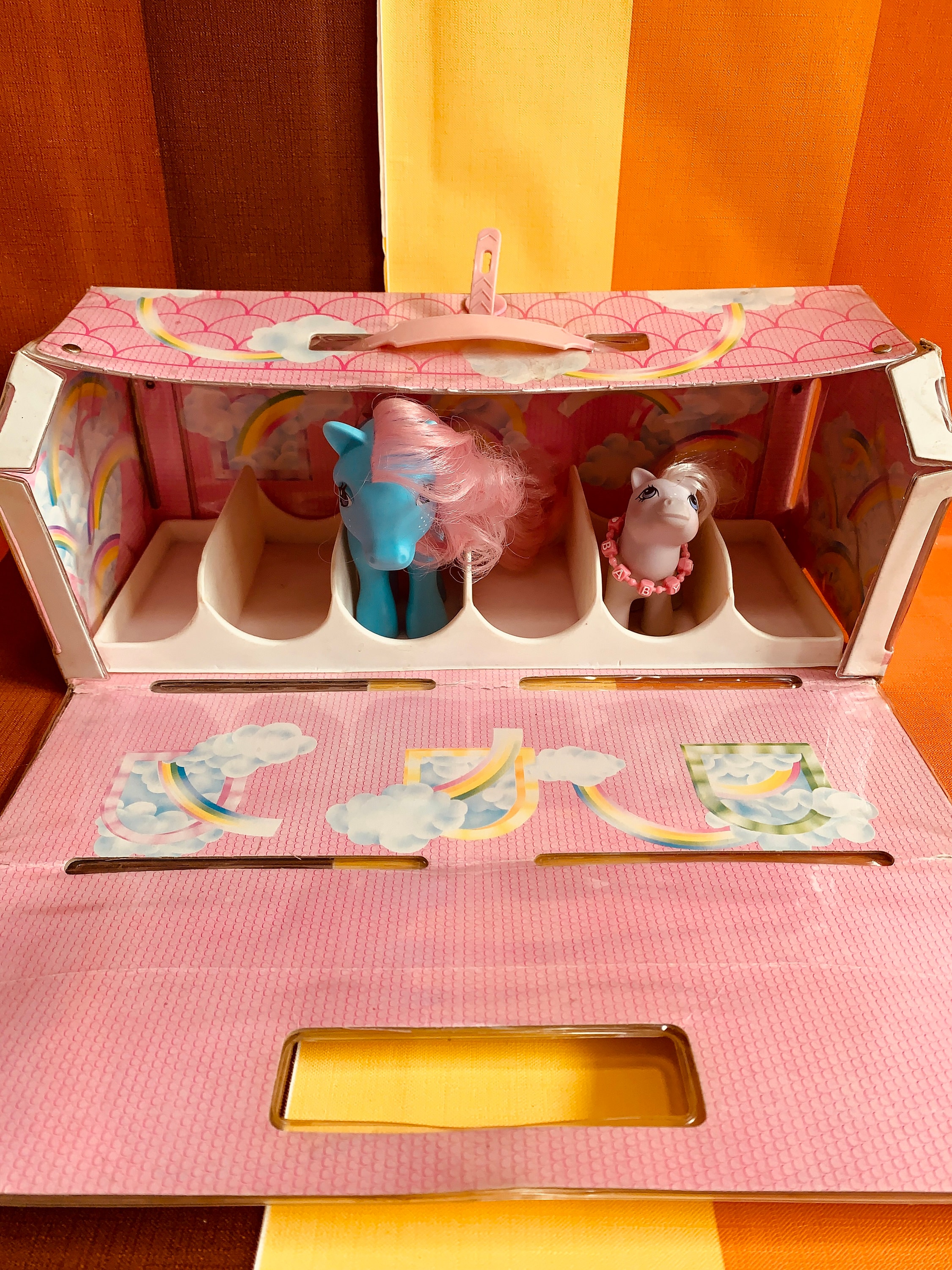 Vintage G1 My Little Pony Carry Suitcase 1985 Bowtie 1982 Baby