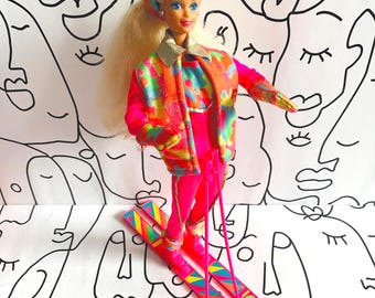 Vintage Ski Fun Barbie To Ski Mattel Barbie 1990
