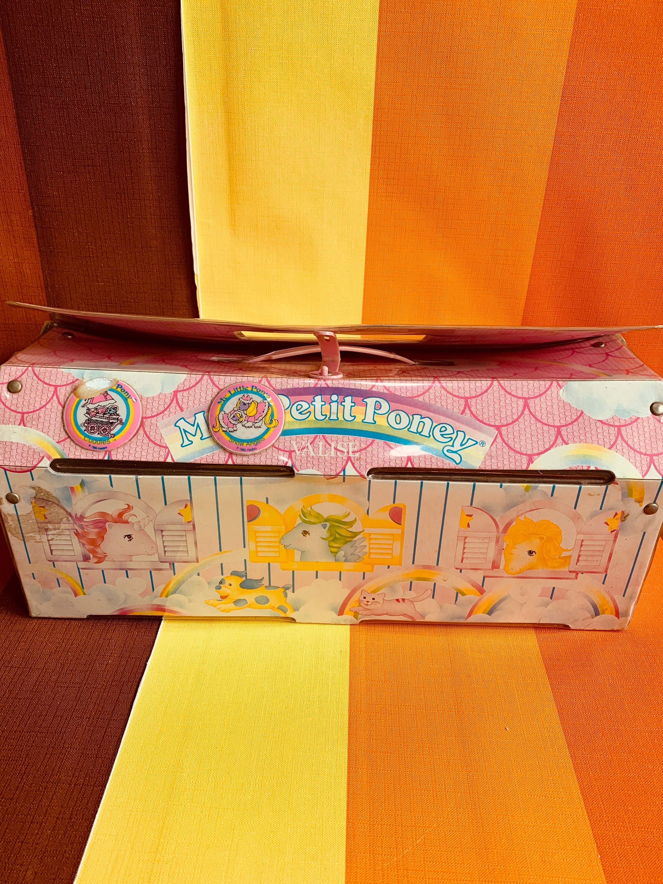 Vintage G1 My Little Pony Carry Suitcase 1985 Bowtie 1982 Baby