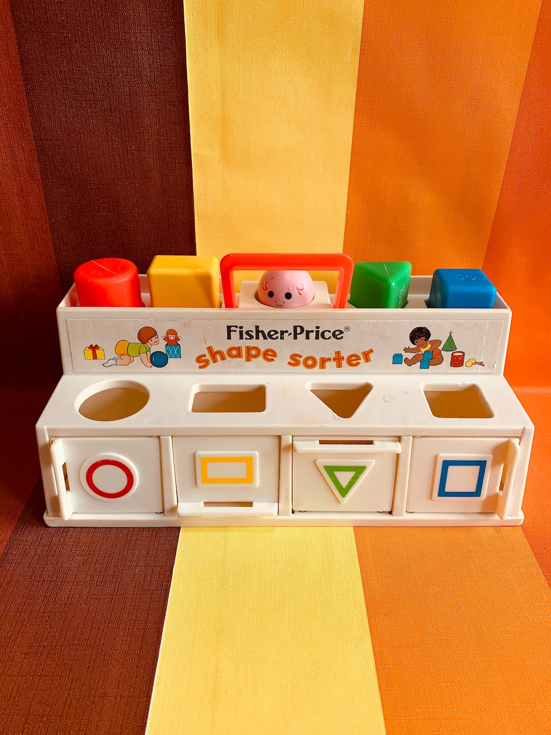 Vintage Fisher Price Shape Sorter Baby & Todler 1974 Etsy