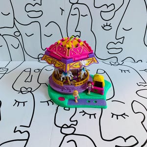 PP POLLY POCKET Vintage Parc Fun fair rides'n Surprise + Carrousel