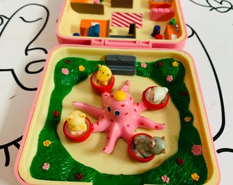 Vintage Pocket Paradise Small World Hinstar Polly Pocket Octopus