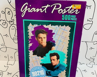 Vintage Extra Large Puzzle 500 Pieces Brandon Dylan 1991 Luke