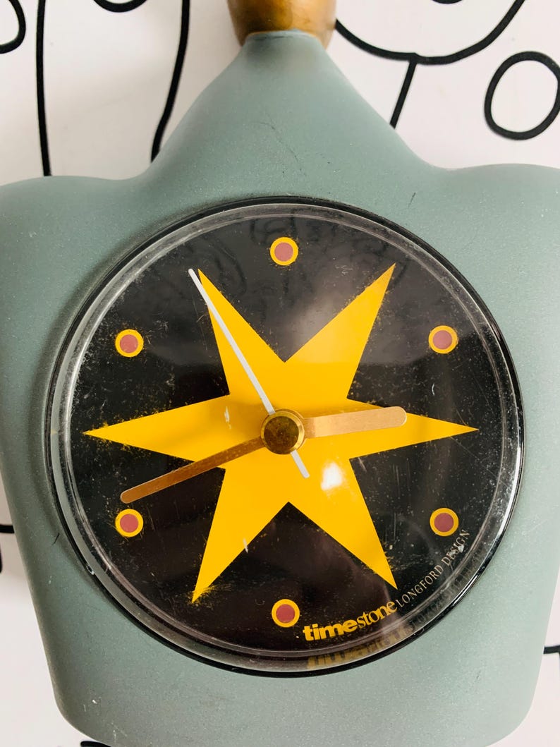 Vintage Clock Timestone Longford Design Memphis Style 90s - Etsy