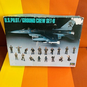 Vintage US Pilot Ground Crew Set:B Hobby Kit Hasegawa 1990