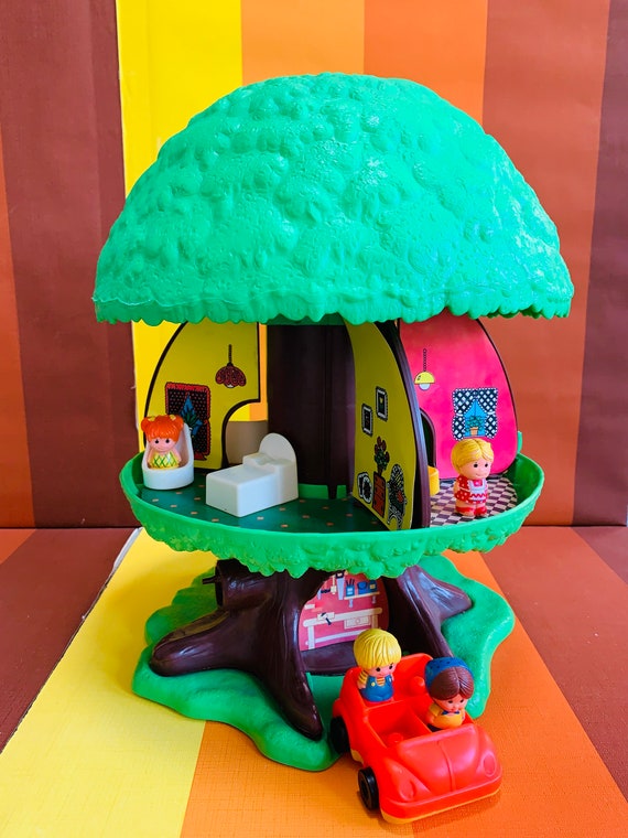 Vintage Tree Tots Tree House Kenner Furniture Dolls 1975 Etsy